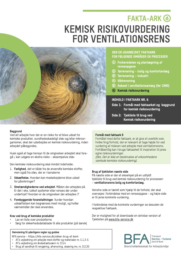 #6 Kemisk risikovurdering for ventilationsrens