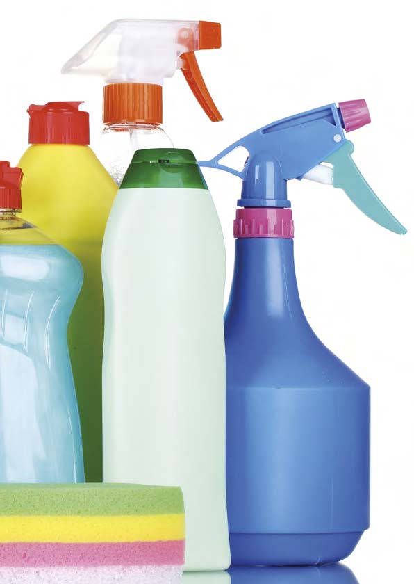 Rengøringsmidler og andre kemisk stoffer og materialer